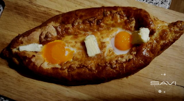 хачапури по-аджарски лодочка