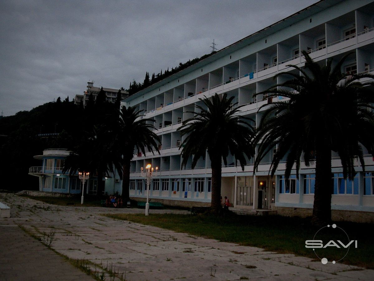 Пансионат "Кавказ" (со стороны моря)