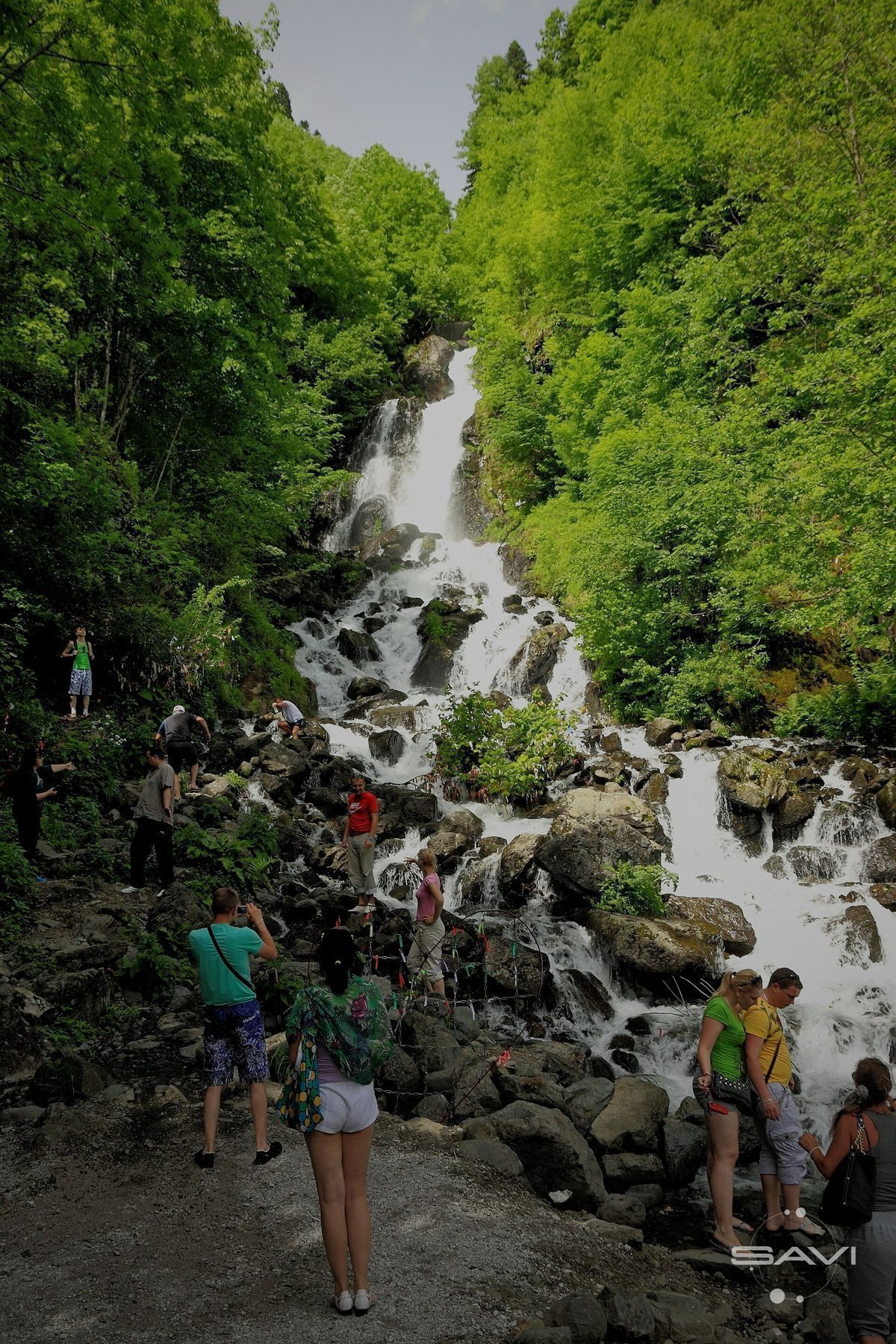 2014 реликтовый парк национальный Рица Mleczny водопад