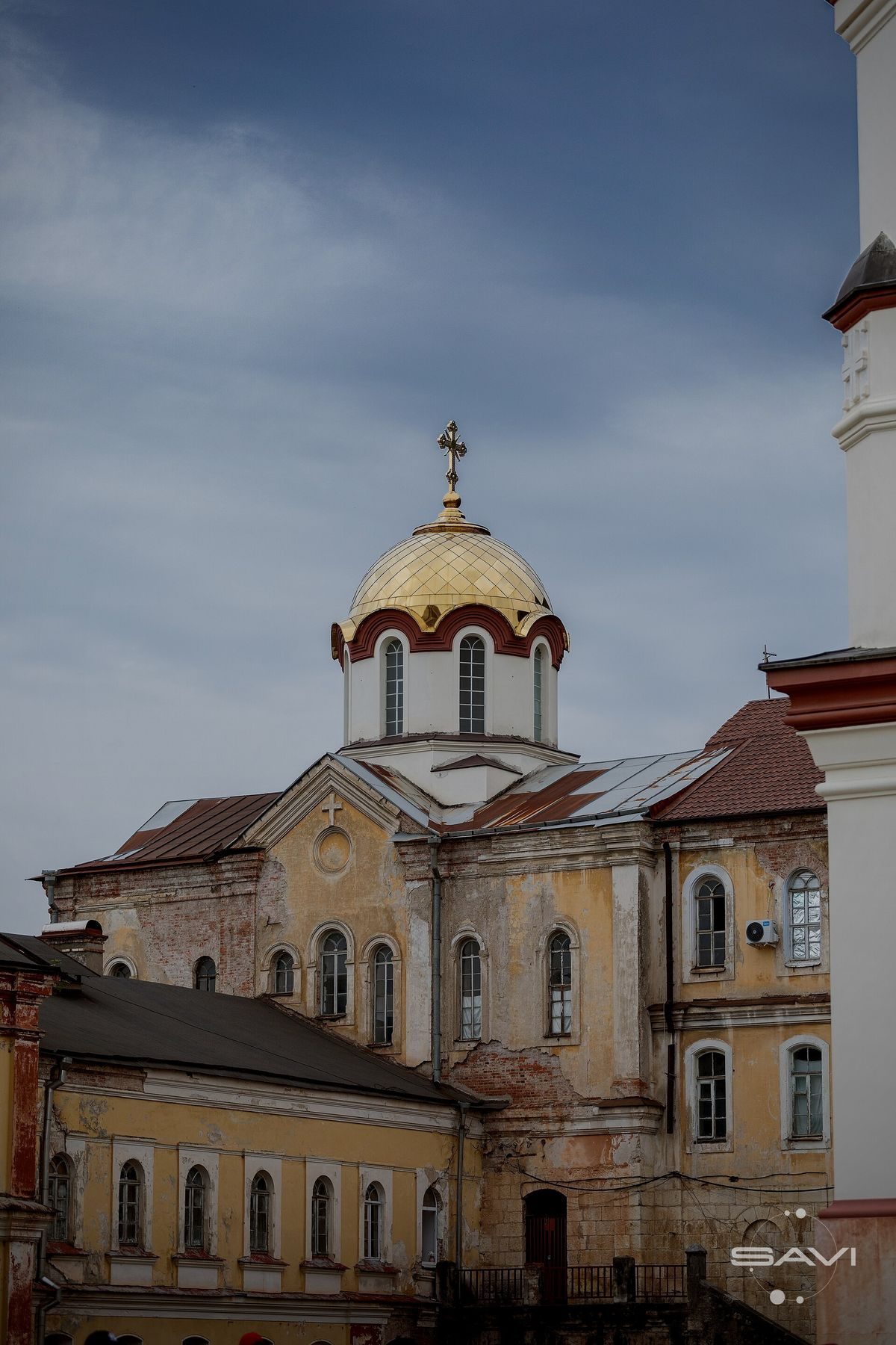 Вид на купол Новоафонского монастыря 04.06.2021