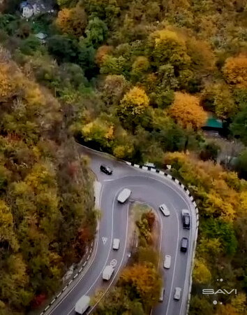 дорога Абхазия побережье трасса серпантин