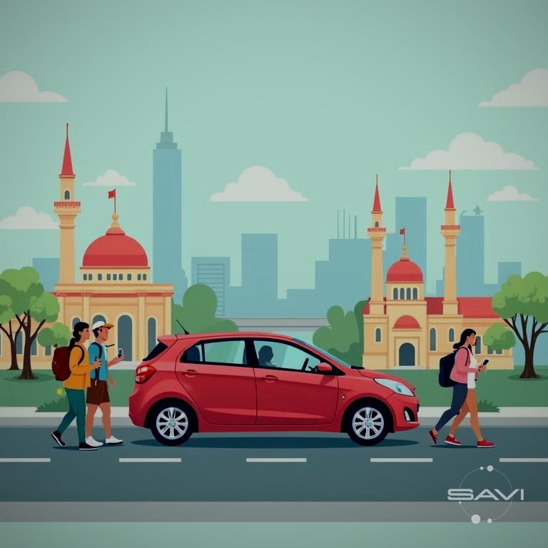 прокат автомобиля туристы